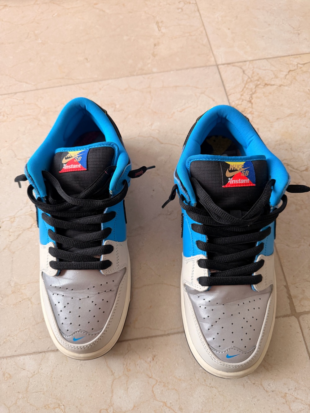 Nike Men’s Low-Top Sneakers - White, Blue & Black